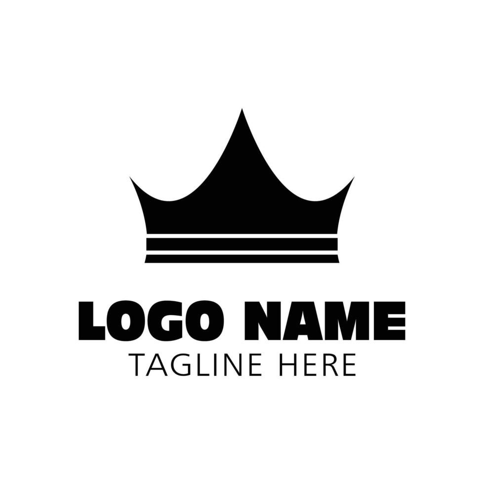 Crown Logo Template vector icon illustration design