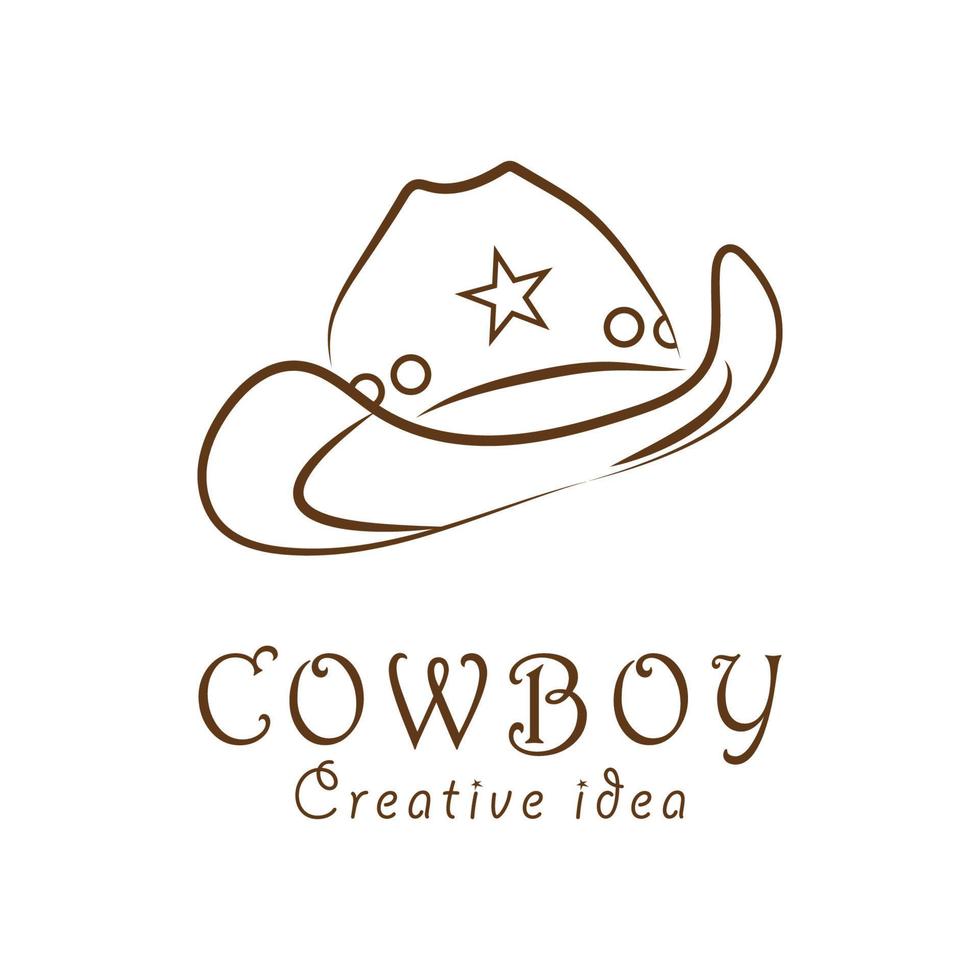 Cowboy logo vector template design