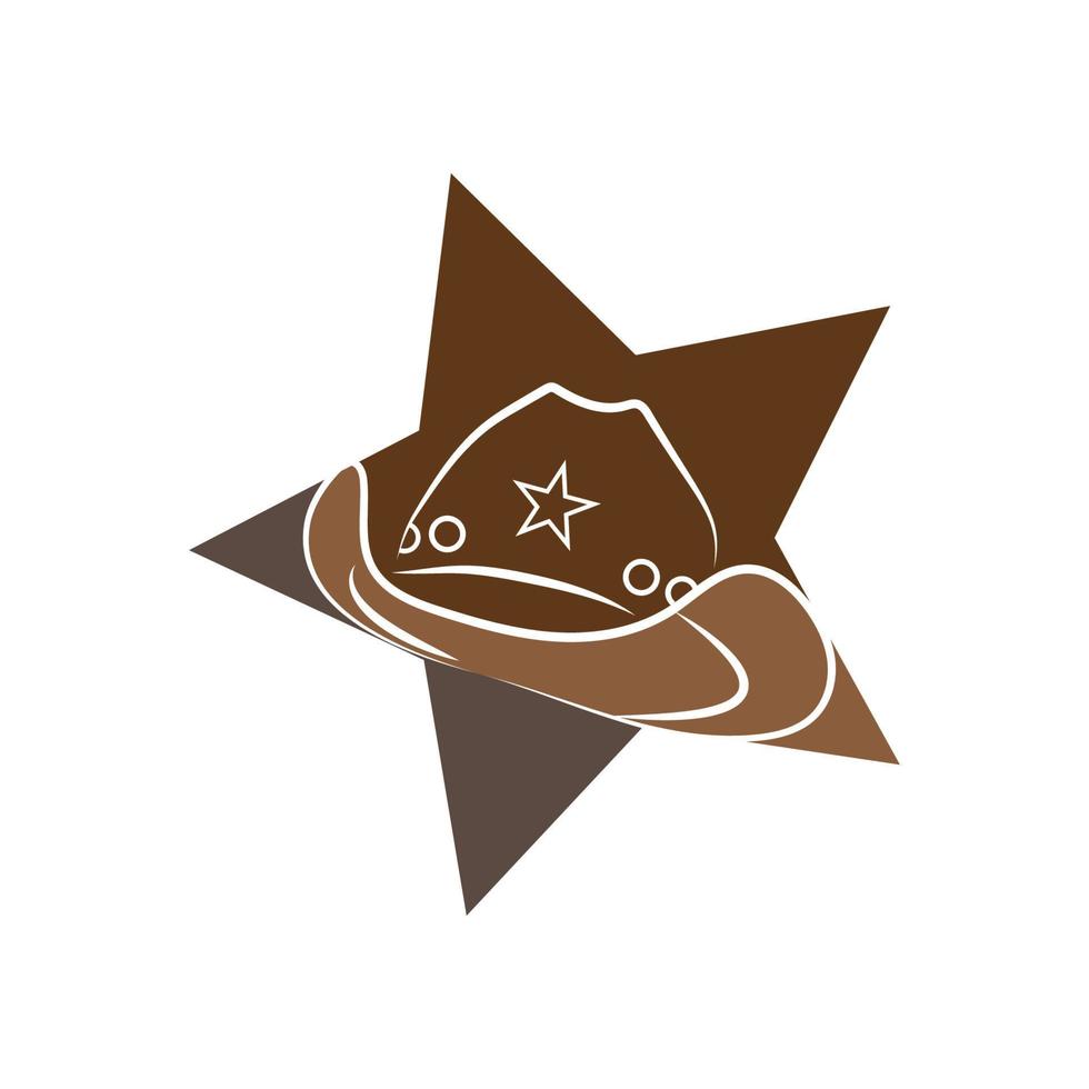 Cowboy logo vector template design