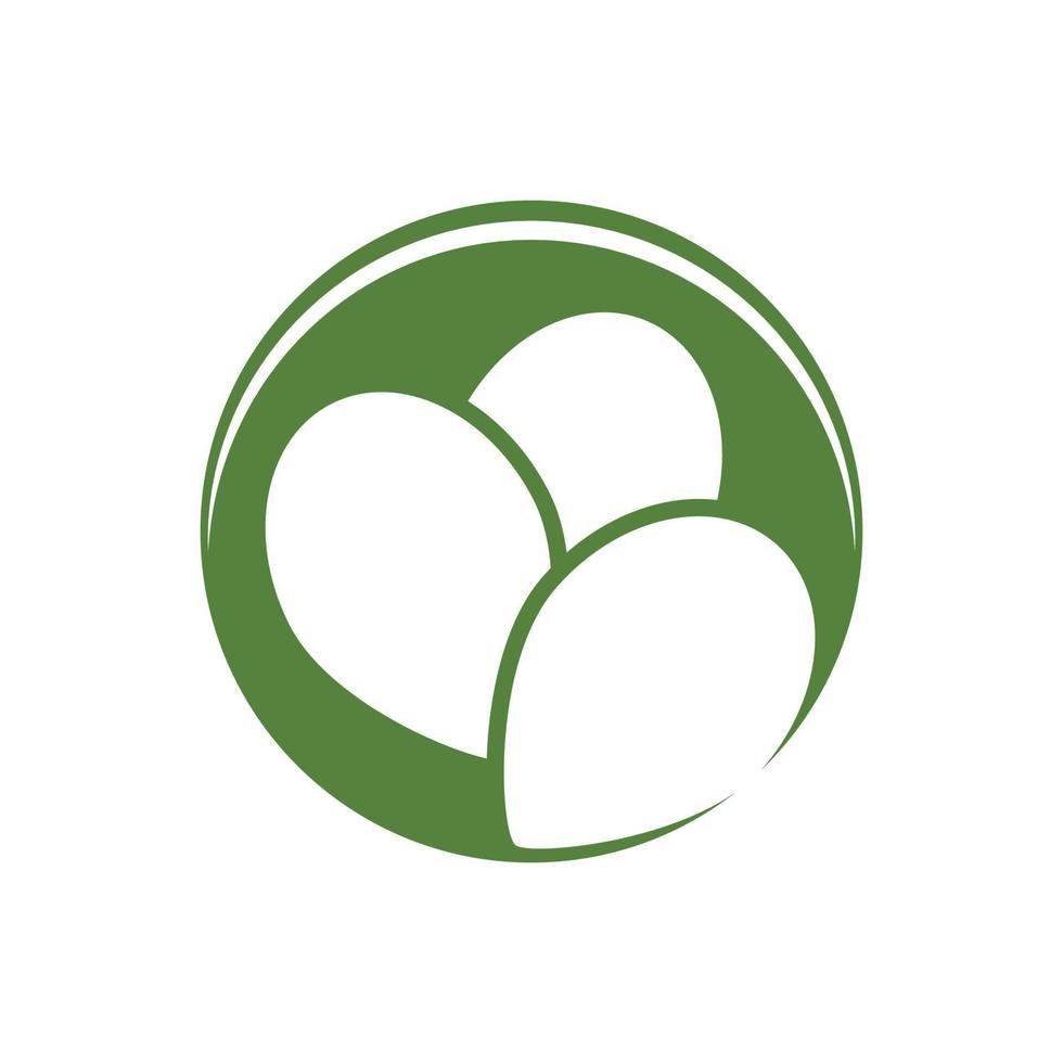 Moringa hoja logo plantilla vector símbolo naturaleza