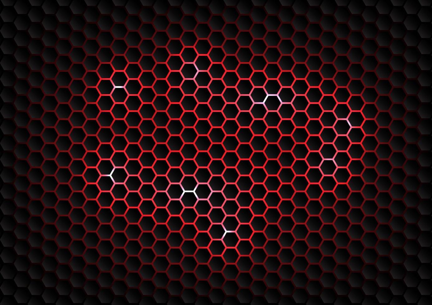 fondo abstracto del hexágono. patrón sin costuras de malla hexagonal. concepto geométrico de datos inalámbricos de tecnología futurista vector