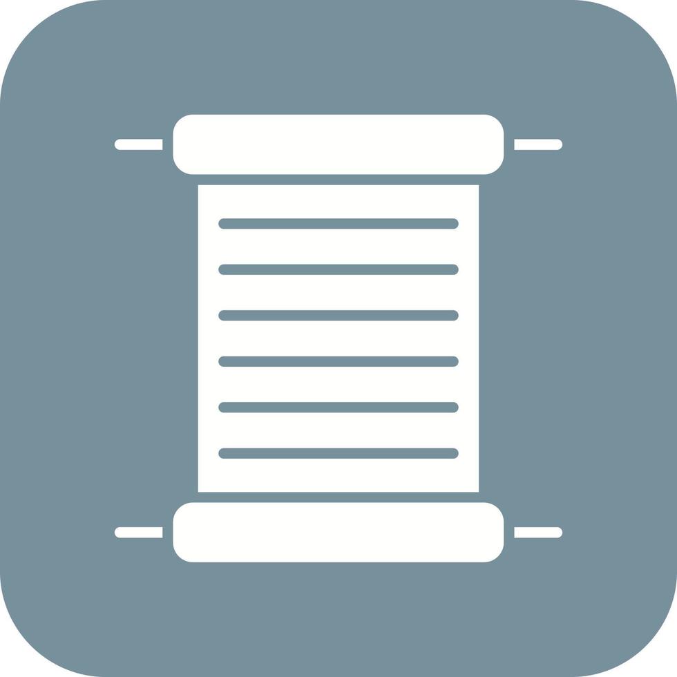 Papyrus Glyph Round Corner Background Icon vector