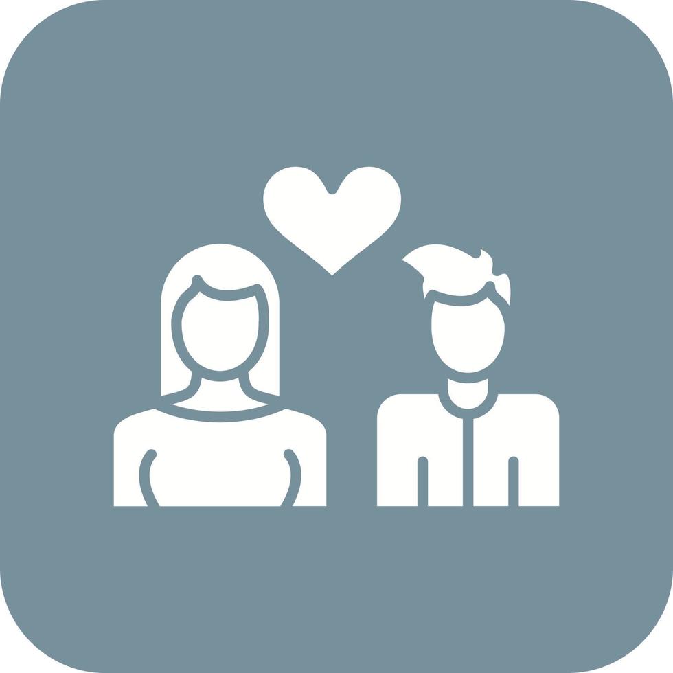 Proposing Glyph Round Corner Background Icon vector