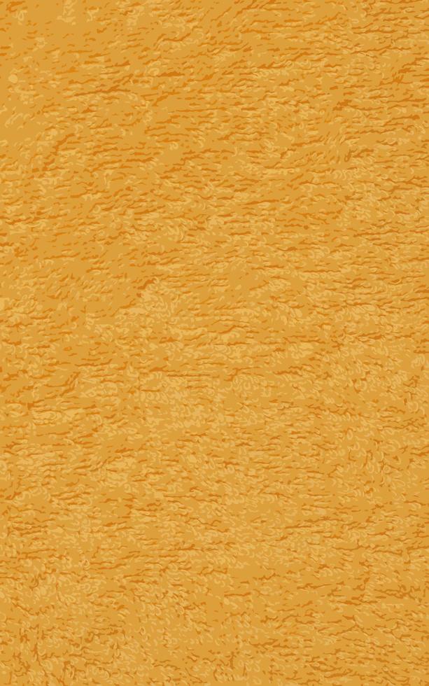 Realistic vector illustration of yellow terry cloth for towels. Yellow fabric and texture concept. Close up terry cloth towel.