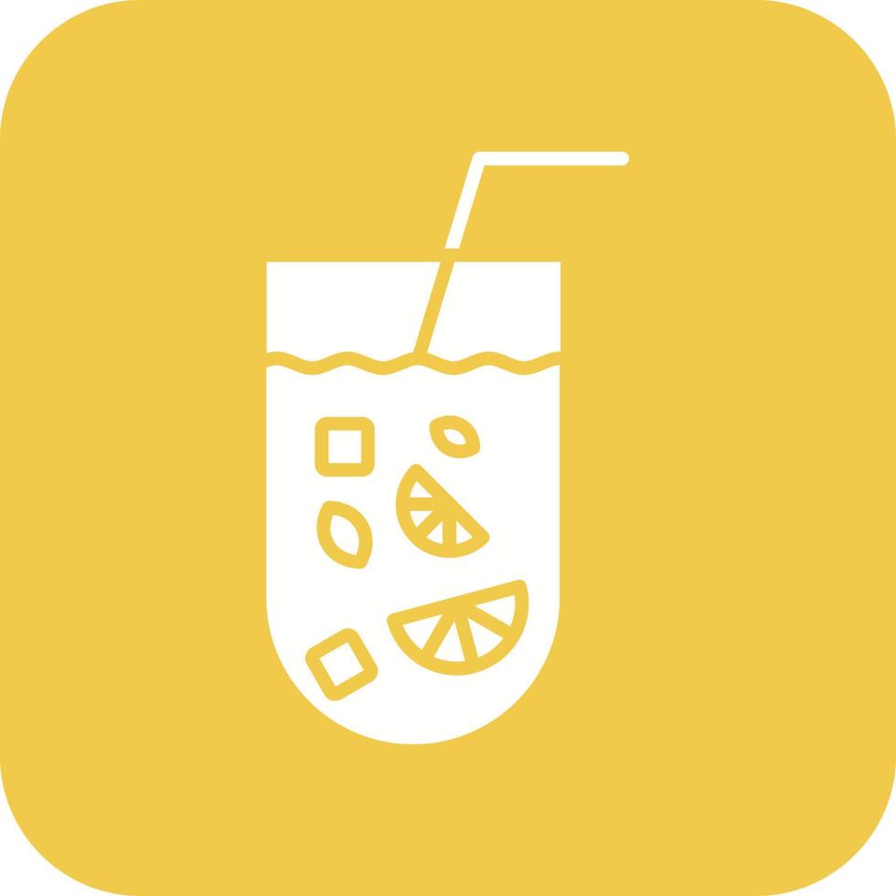 Long Island Glyph Round Corner Background Icon vector