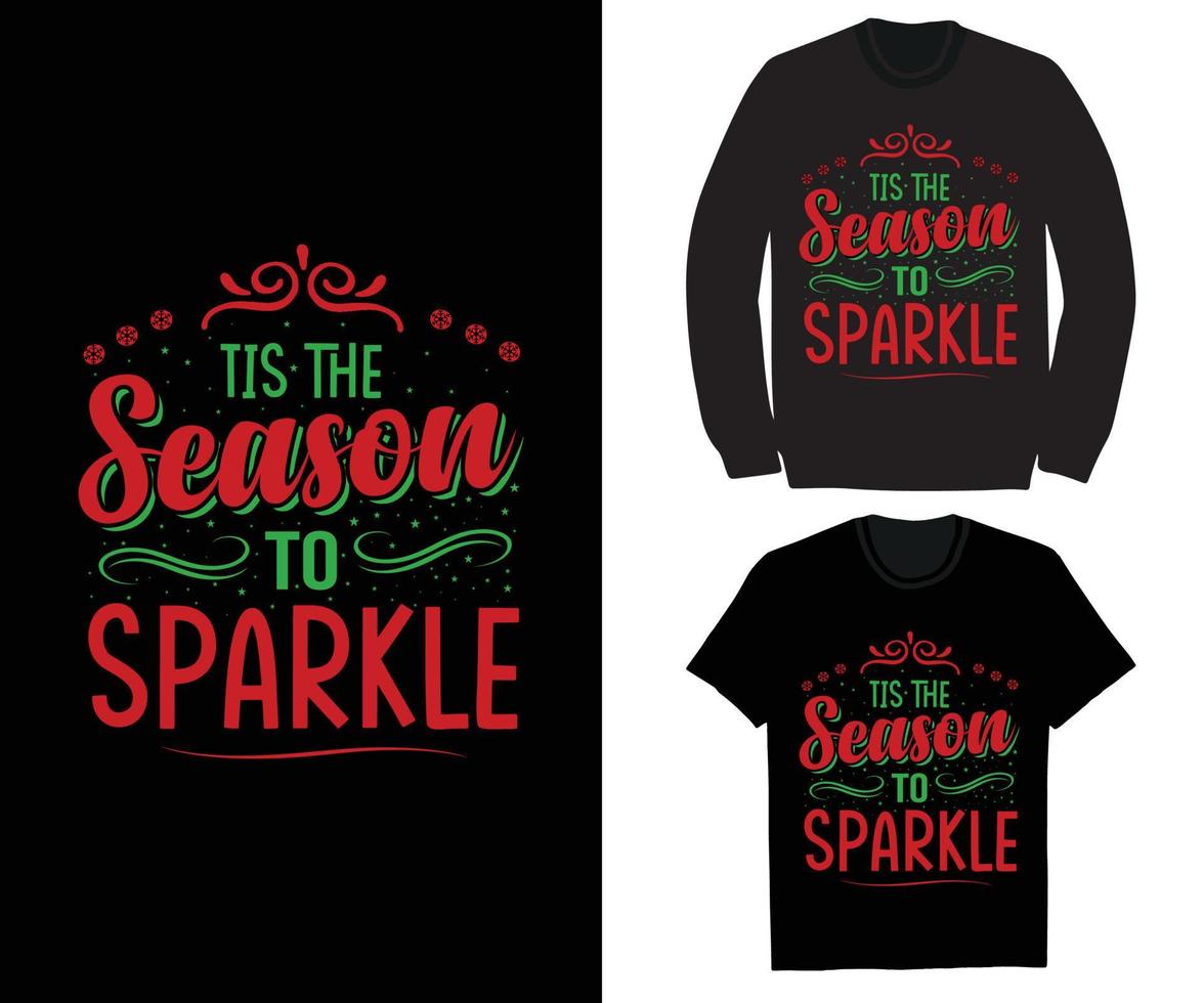 Tis the season to sparkle. vector