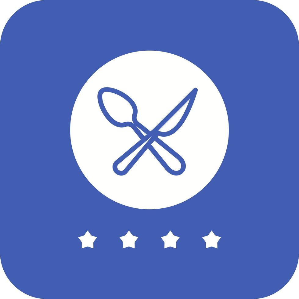 Store Rating Glyph Round Corner Background Icon vector