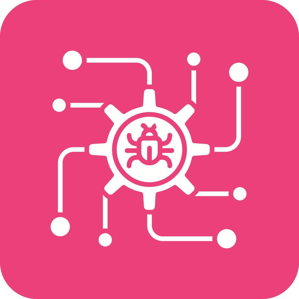 Debug Glyph Round Corner Background Icon 16033302 Vector Art at Vecteezy