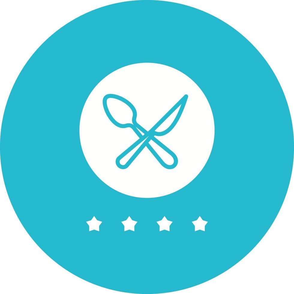 Store Rating Glyph Circle Icon vector