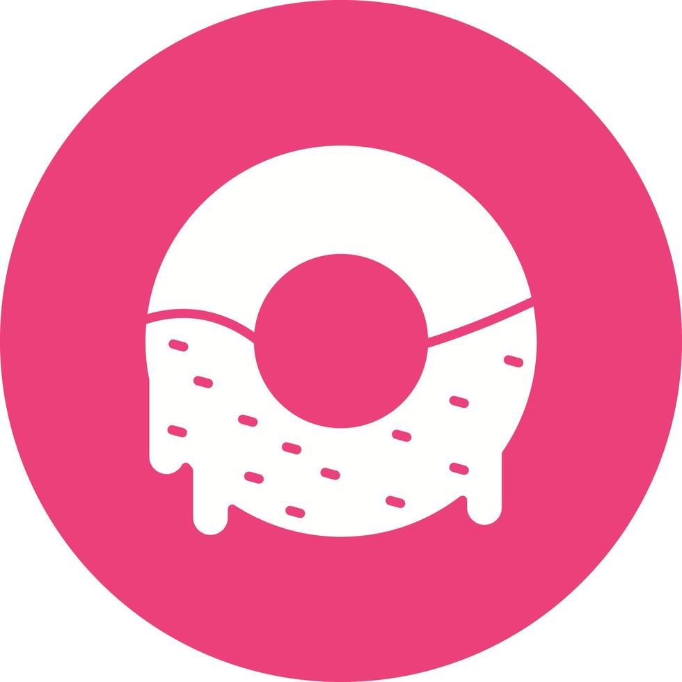 Donuts Glyph Circle Icon vector