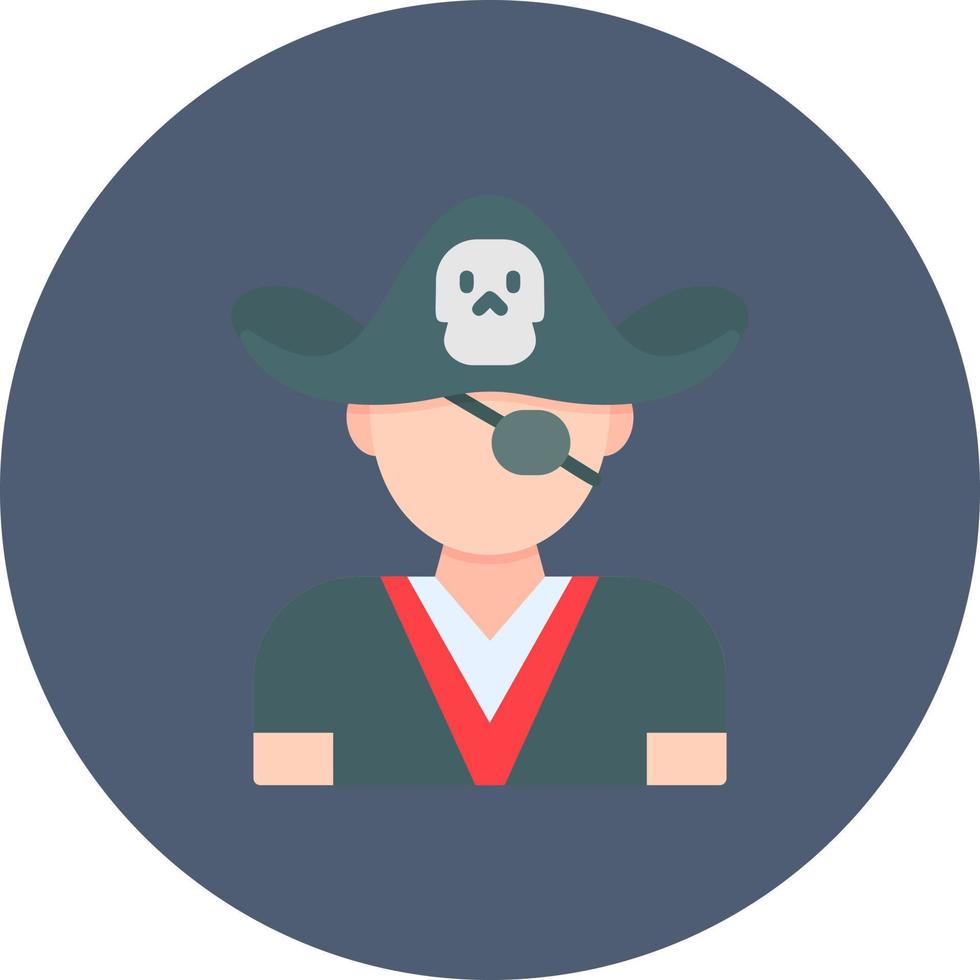 diseño de icono creativo pirata vector