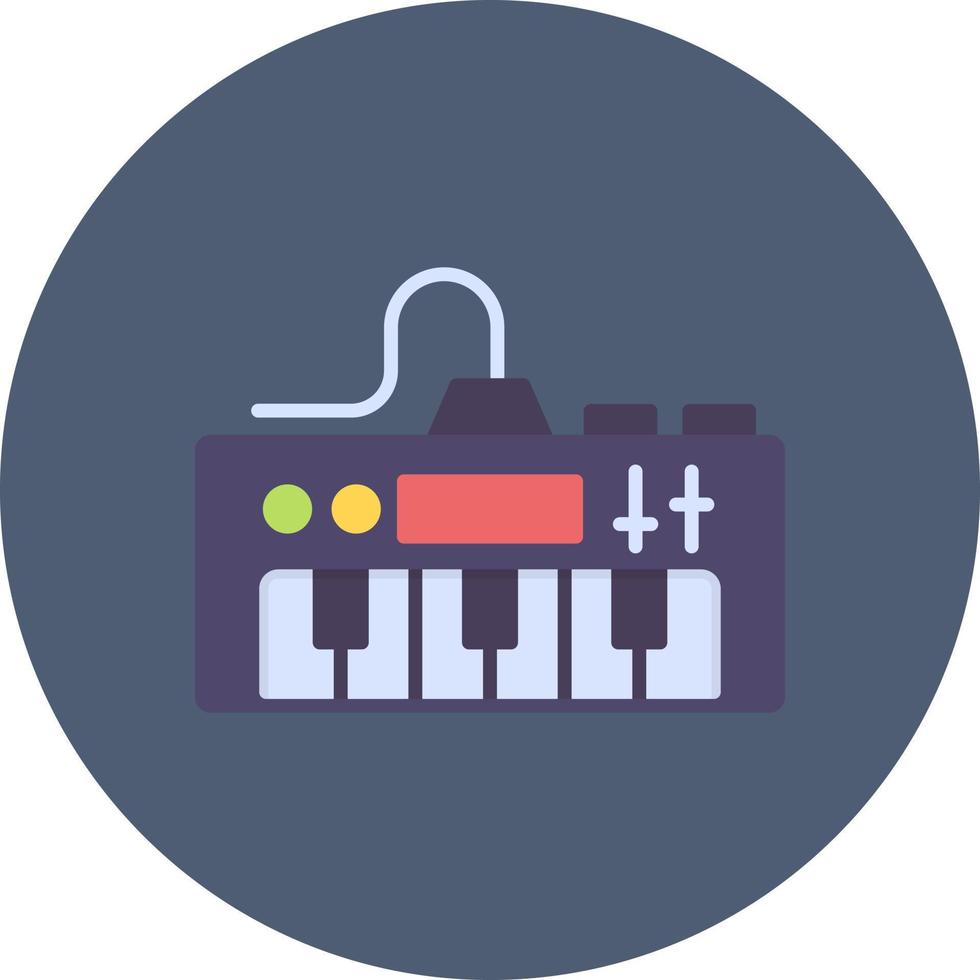 Electric Piano Creative Icon Design vector