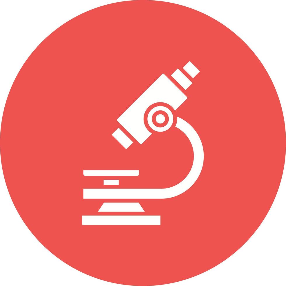 Microscope Glyph Circle Icon vector