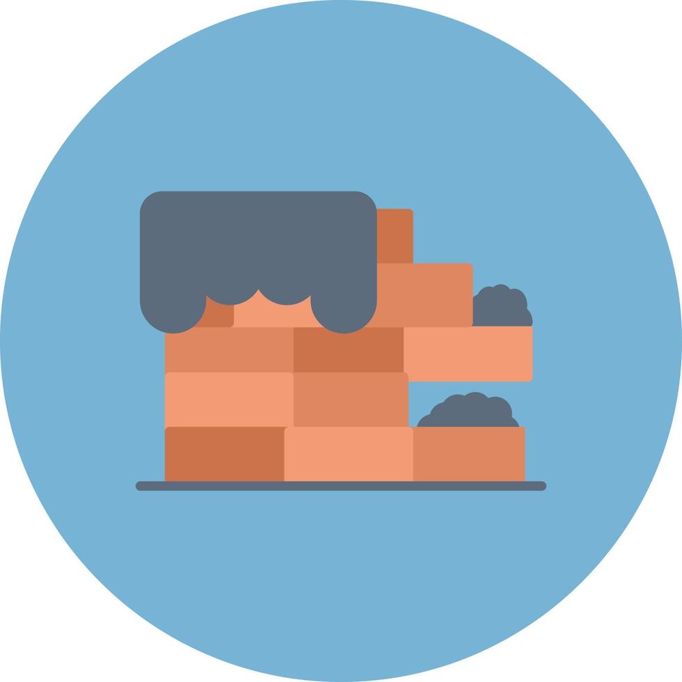 Brick Wall Creative Icon Design vector