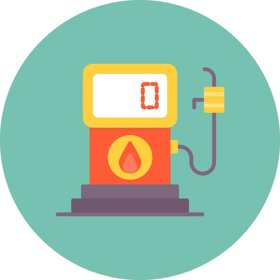 Petrol Station Creative Icon Design vector