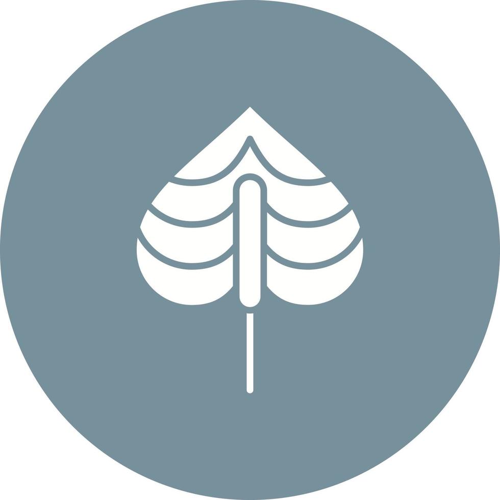 Anthurium Glyph Circle Icon vector