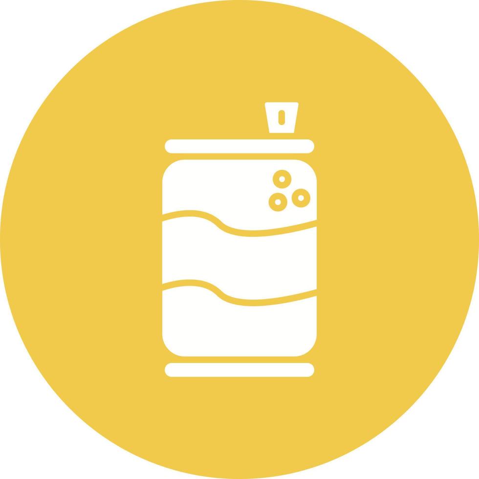 Soda Glyph Circle Icon vector