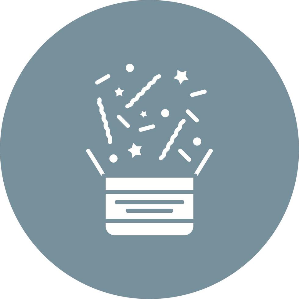 Celebration Glyph Circle Icon vector