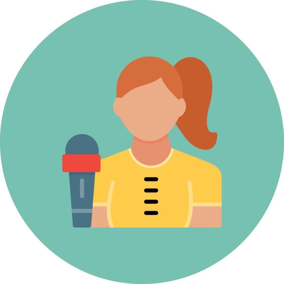 Journalist Creative Icon Design vector