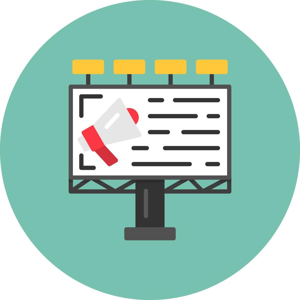 Billboard Creative Icon Design vector