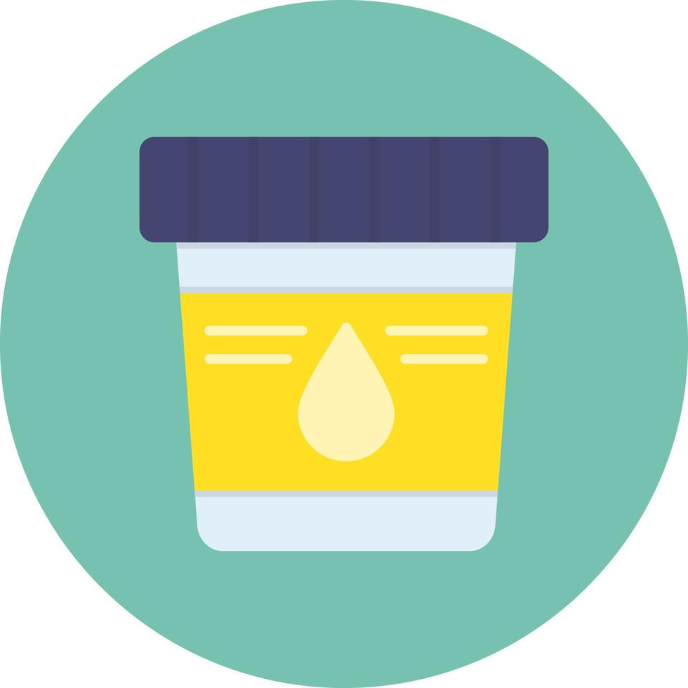 Urine Sample Creative Icon Design vector