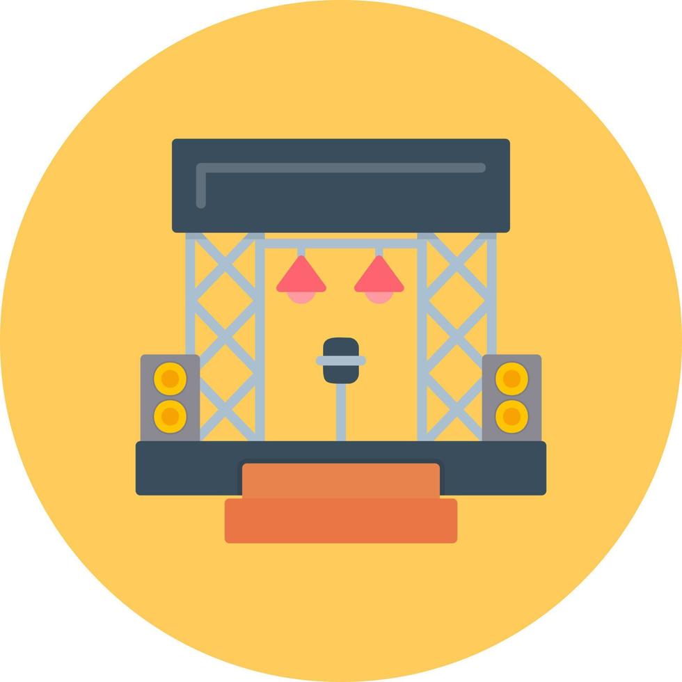 Stage Creative Icon Design vector