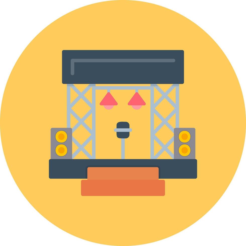 Stage Creative Icon Design vector