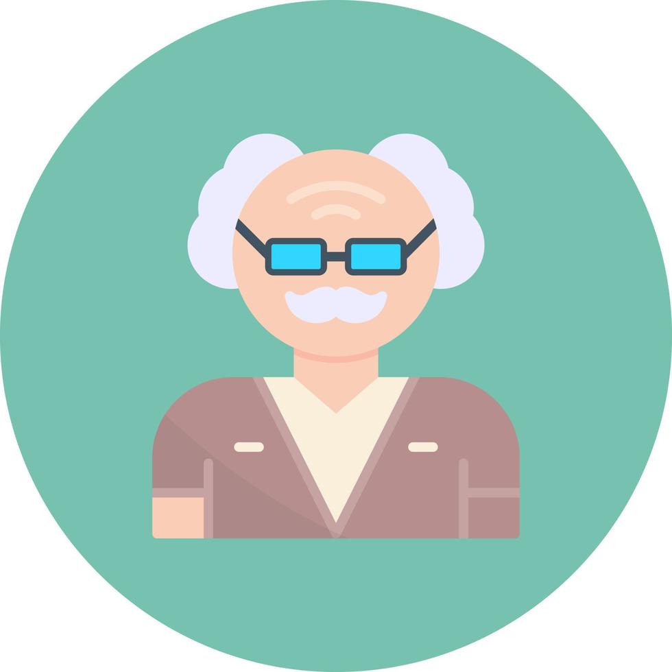 Old Man Creative Icon Design vector