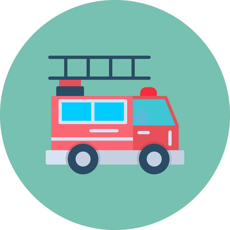 Fire Truck Creative Icon Design vector
