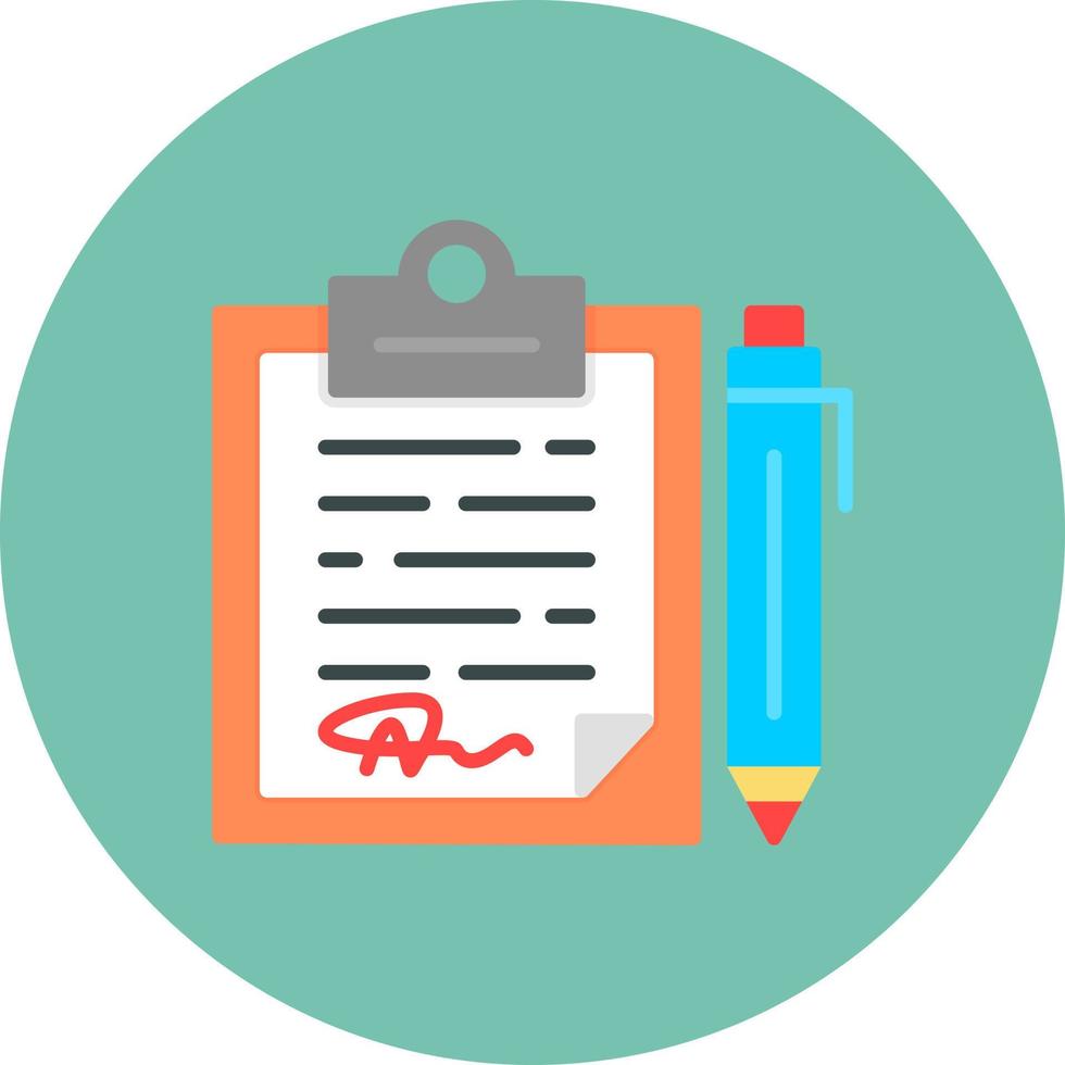 Contract Creative Icon Design vector