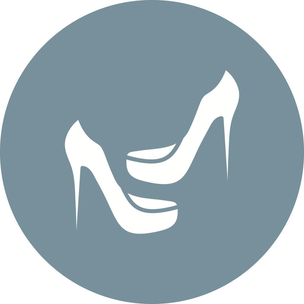 Dubai Shoes Glyph Circle Icon vector