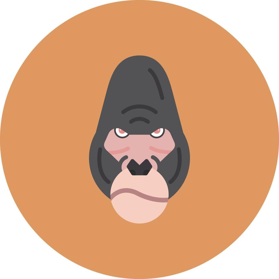 diseño de icono creativo de gorila vector