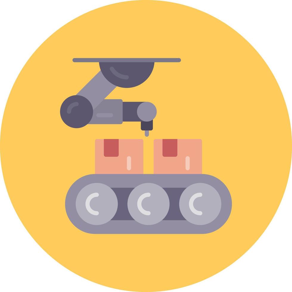 Conveyor Belt Creative Icon Design vector