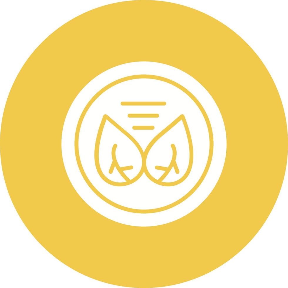 No Toxic Glyph Circle Icon vector