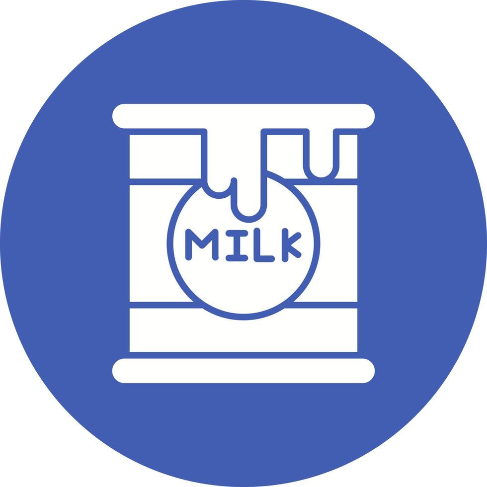 Condensed Milk Glyph Circle Icon vector