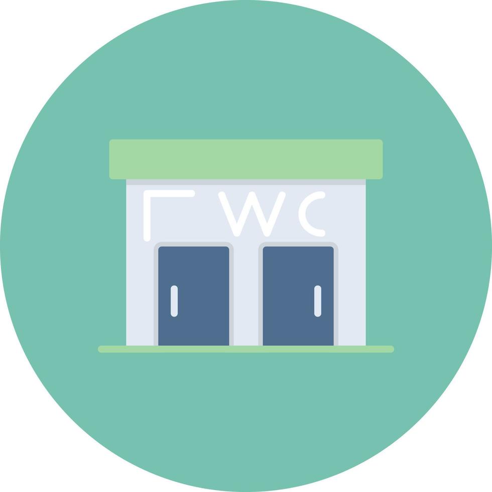 Public Toilet Creative Icon Design vector