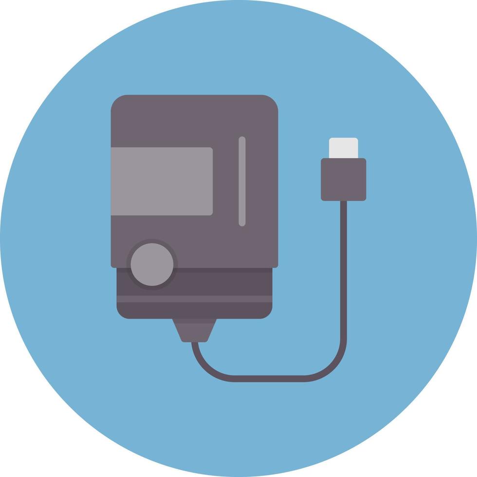 External Hard Disk Creative Icon Design vector