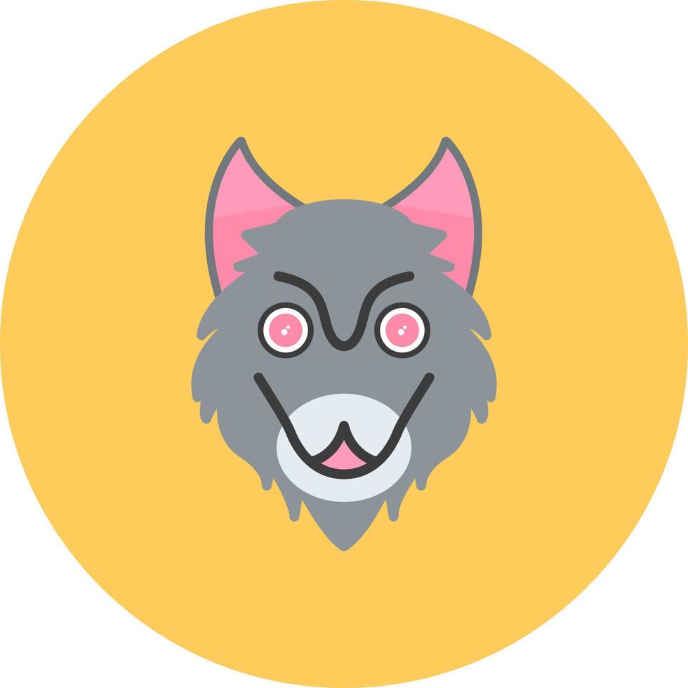 Wolf Creative Icon Design vector