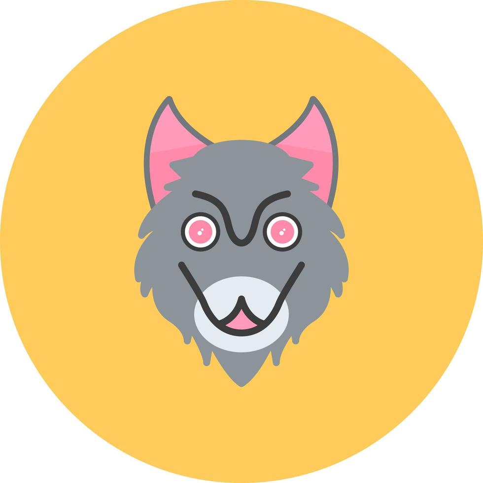 diseño de icono creativo de lobo vector