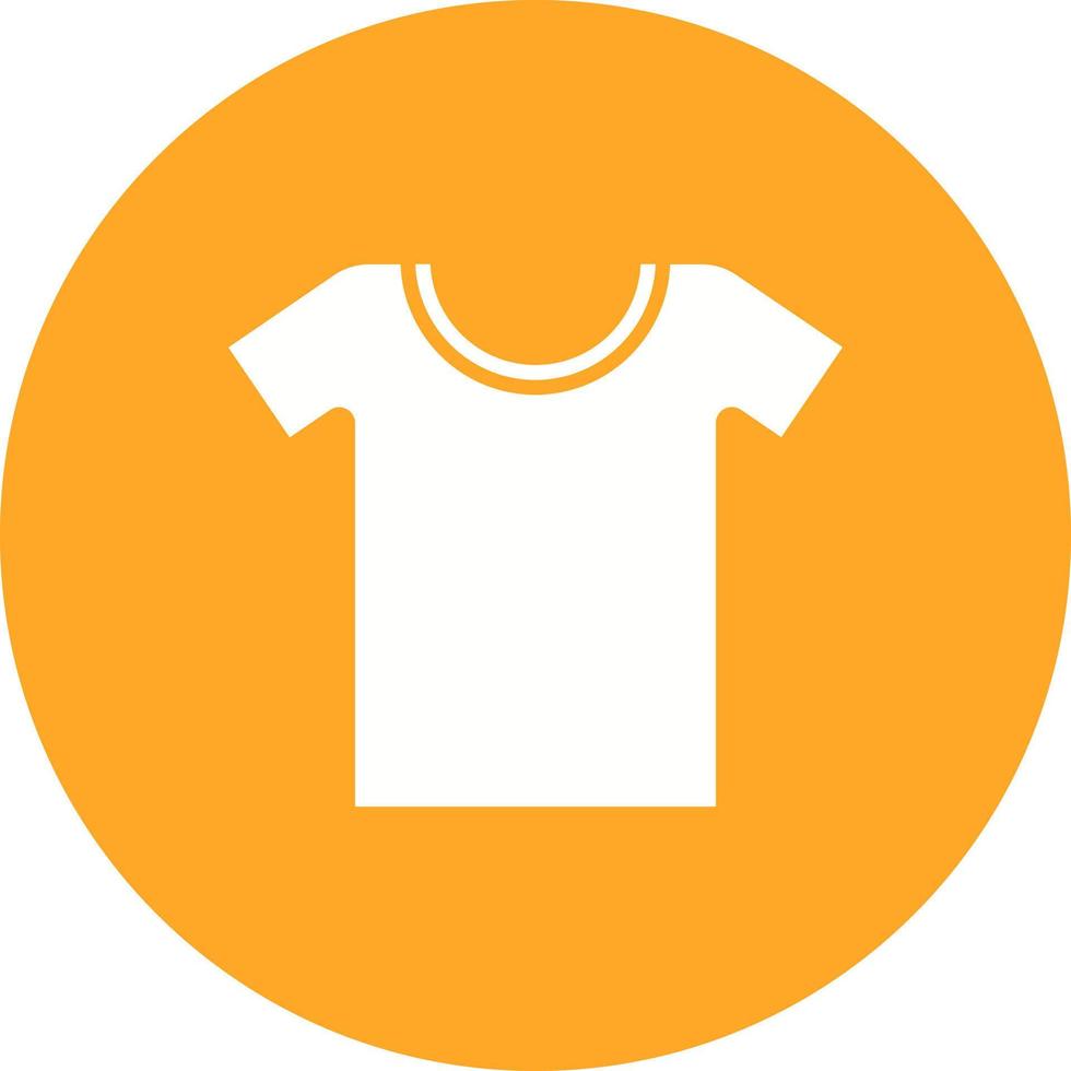 Tshirt Glyph Circle Icon vector