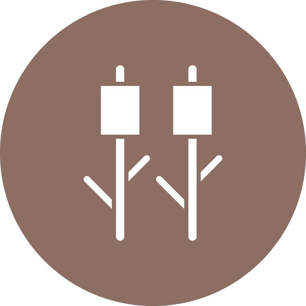 Marshmallows Glyph Circle Icon vector
