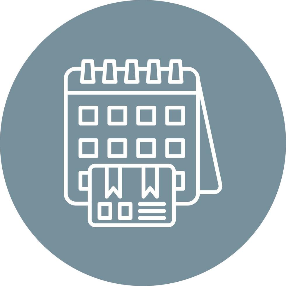 Delivery Schedule Glyph Circle Icon vector