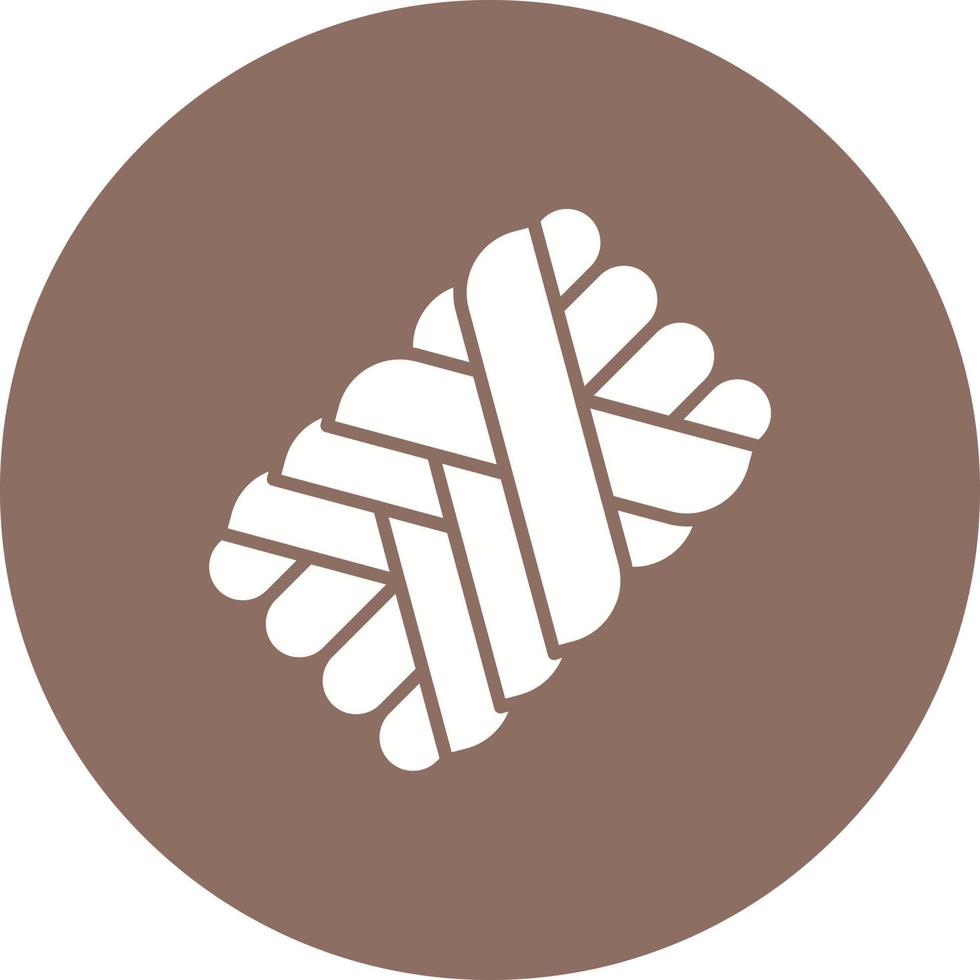 Challah Glyph Circle Icon vector