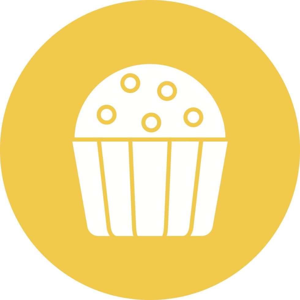 Truffle Glyph Circle Icon vector