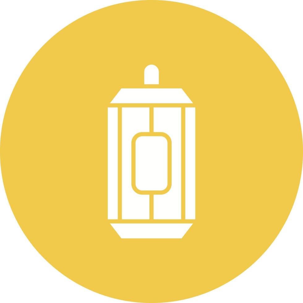 Can Glyph Circle Icon vector