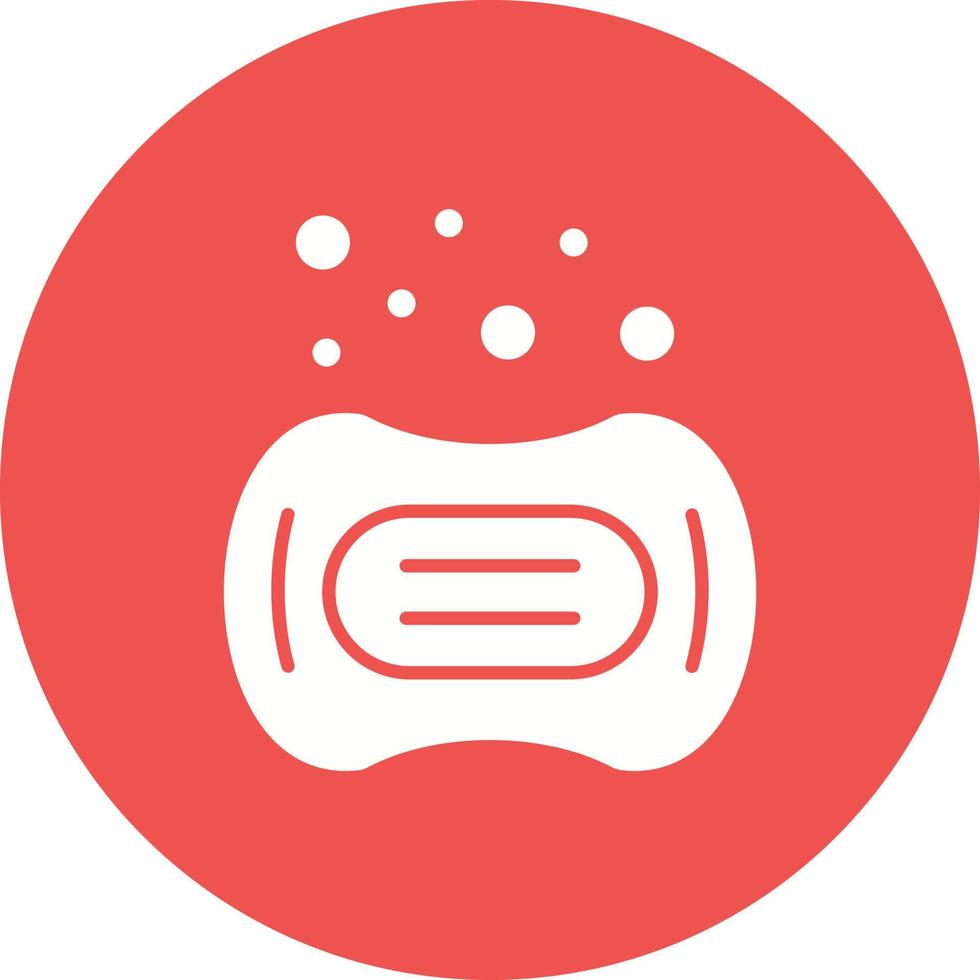 Soap Glyph Circle Icon vector