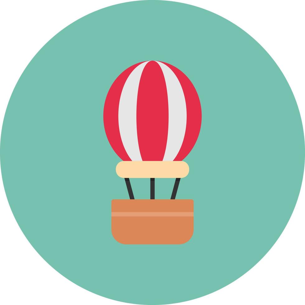 Hot Air Balloon Creative Icon Design vector