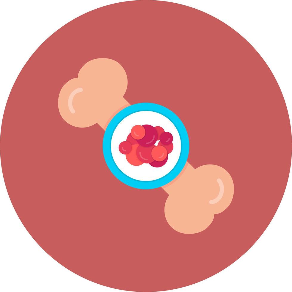 diseño de icono creativo de cáncer de hueso vector