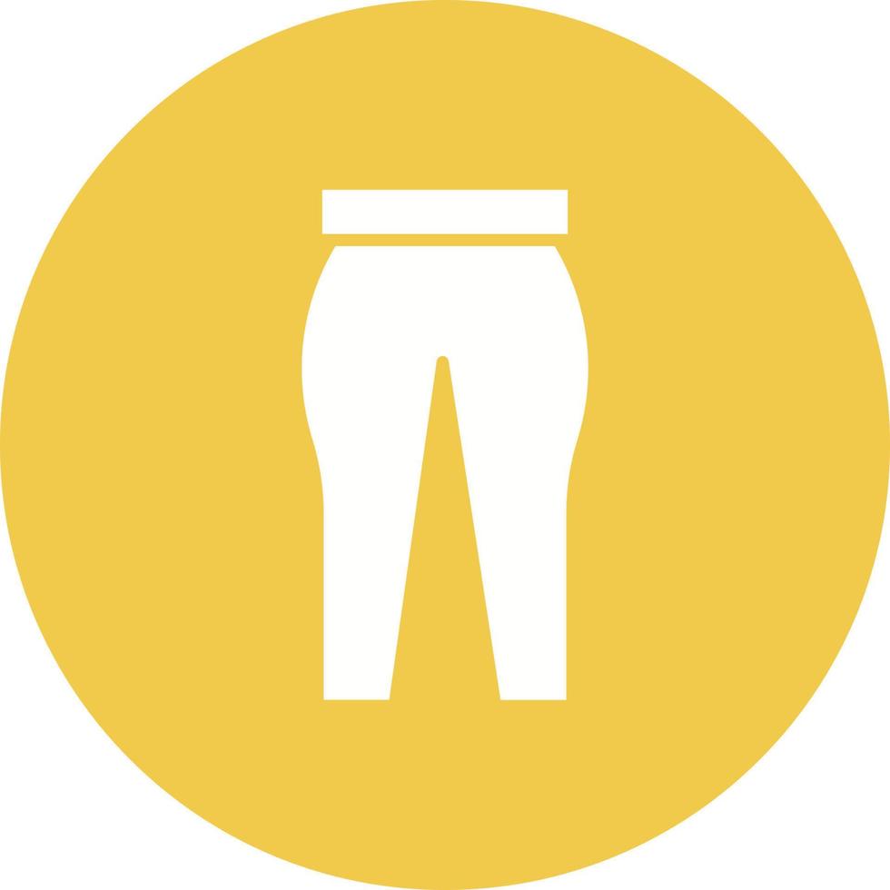 Leggings Glyph Circle Icon vector