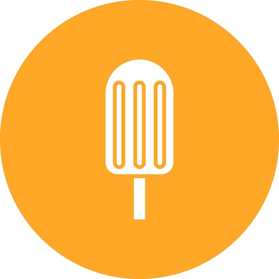 Ice Lolly Glyph Circle Icon vector